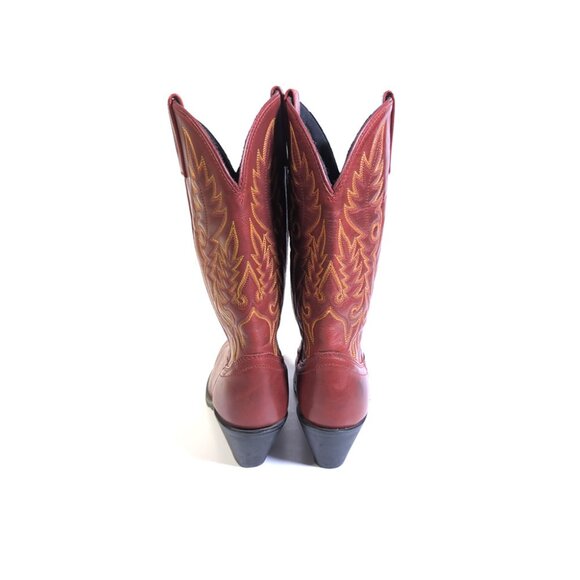 Laredo Boots 8 Burnt Red/Orange Leather Madison Collection Western Cowboy Boot - Picture 8 of 10